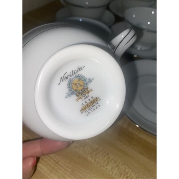 (8) Sets Noritake Buckingham China 6438 Tea Cup & Saucer Made In Japan - Picture 7 of 8
